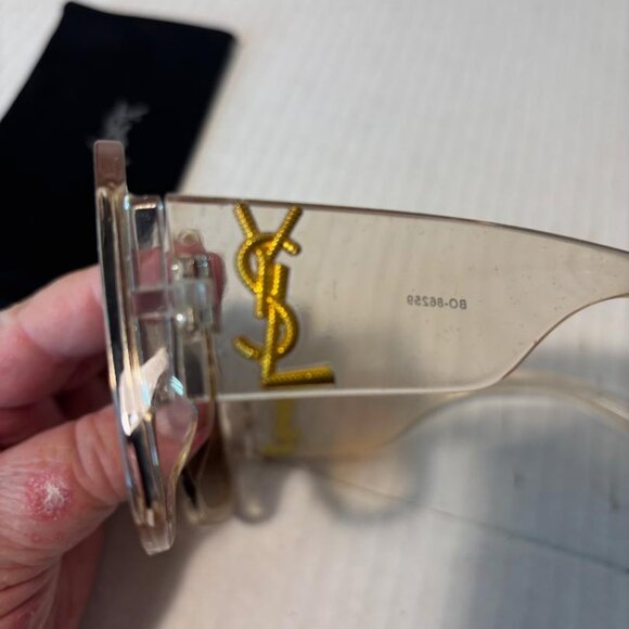 Saint Laurent Yves Sunglasses & Cloth Drawstring Case  #BO-86259 Made in Italy - Picture 4 of 7